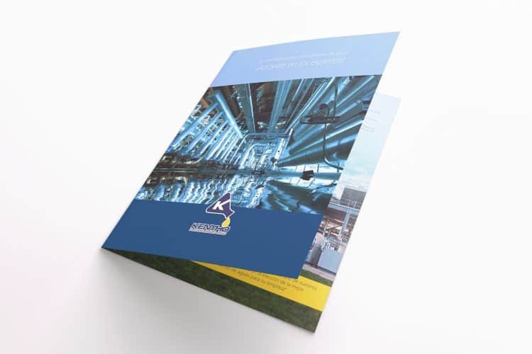 ¿Qué es un folleto y cuál es su función? 3 Folleto tipo díptico, KENTHO Química