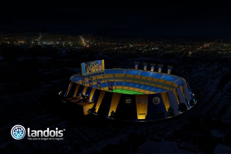Remodelación del Estadio Universitario de Tigres, UANL 6 Vista nocturna del Estadio Universitario de la UANL (concepto)